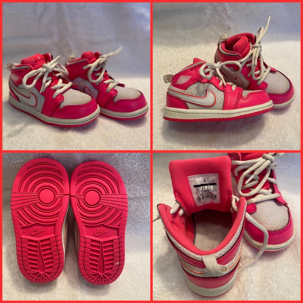 Air Jordan’s Mids hyper pink Toddler